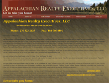 Tablet Screenshot of myappalachianrealty.com